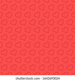 Vector seamless background of hearts