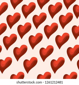 vector seamless background with hearts / sensual wallpaper
