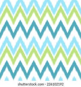 Vector seamless background of ikat pattern. Ethnic texture