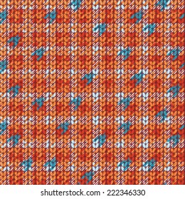 Vector seamless background, imitation jacquard knitting 