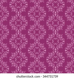 Vector seamless background India / India Beautiful floral pattern in vintage style / Hand drawing ornamental India / India Traditional colors
