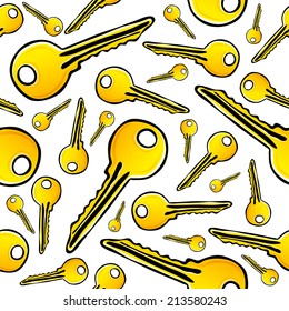 Vector seamless background. Keys.