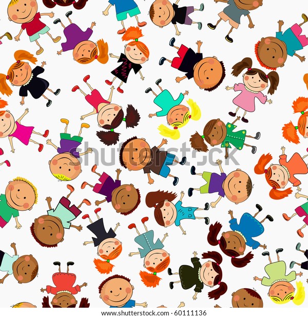 Vector Seamless Background Kids : image vectorielle de stock (libre de