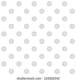 Vector seamless background. Lacy filigree elements. The pattern resembles a snowflake.