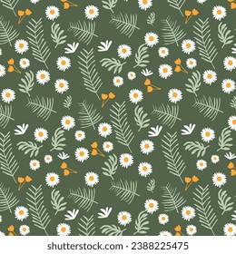 Vector seamless background. leaf pattern Seamless pattern hand-drawn with tropical leaves. floral seamless pattern with leaves The geometric pattern