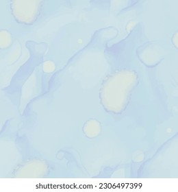 Vector Seamless Background. Luxury Alcohol Ink Marble. Foil Art Paint. Blue Marble Background. Bronze Vector Ink Pattern. Gold Watercolor Marble. Foil Abstract Watercolor. Vector Abstract Ink Template