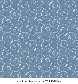Vector seamless background. The marine abstract pattern.
