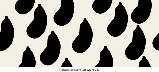 Vector seamless background. Minimalist autumn pattern. Modern print. Ideal for textile design, screensavers, covers, cards, invitations and posters.