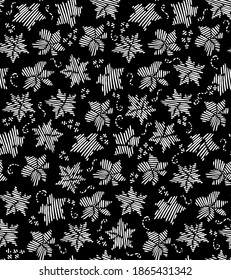 Vector seamless background with minimalist pattern of vine with grapes. Winery corporate identity element, for wine label design, invitation, business card.