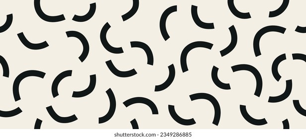 Vector seamless background. Minimalistic abstract pattern. Modern black print on a light background. Ideal for textile design, screensavers, covers, cards, invitations and posters.