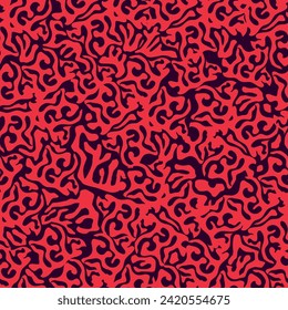 Vector seamless background. Minimalistic abstract floral pattern. Modern print in black color on a light background. Ideal for textile design, screensavers, covers, cards