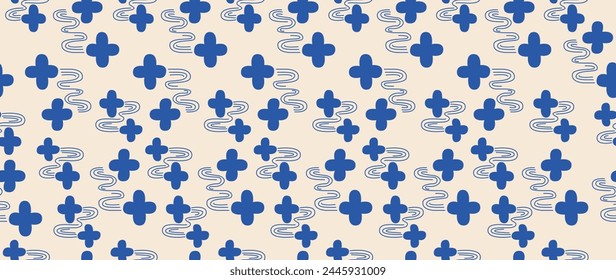Vector seamless background. Minimalistic abstract pattern. Modern black print on a light background. Ideal for textile design, screensavers, covers, cards, invitations and posters.