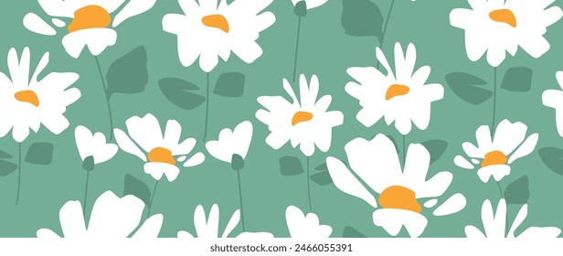 Vector de fondo sin fisuras. Patrón floral abstracto minimalista. Impresión moderna sobre un fondo claro. Ideal para el diseño textil, protectores de pantalla, cubiertas, tarjetas, invitaciones y carteles.