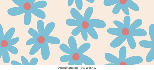 Vector seamless background. Minimalistic abstract pattern of beautiful flowers. Modern black on a light background. Ideal for textile design, screensavers, covers, cards, invitations and posters.