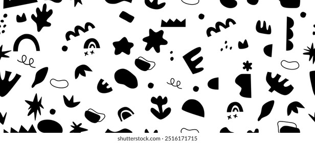 Fundo sem emenda do vetor. Padrão abstrato minimalista. Impressão moderna sobre um fundo claro. Ideal para design têxtil, protetores de tela, capas, cartões, convites e cartazes.