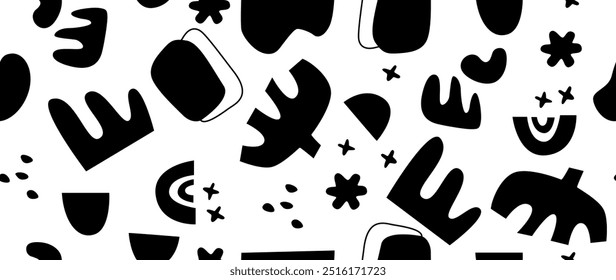 Vector seamless background. Minimalistic abstract pattern. Modern print on a light background. Ideal for textile design, screensavers, covers, cards, invitations and posters.