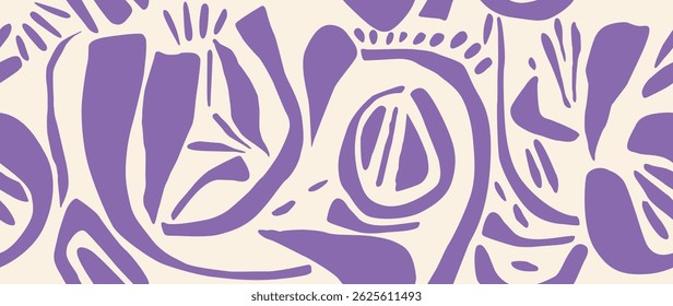 Fundo sem emenda do vetor. Padrão abstrato minimalista de várias formas. Impressão moderna no fundo claro. Perfeito para design têxtil, protetores de tela, capas, cartões, convites e cartazes.