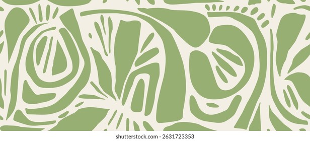 Vector seamless background. Minimalistic abstract pattern of various shapes. Modern pattern on a light background. Perfect for textile design, screensavers, covers, cards, invitations and posters.