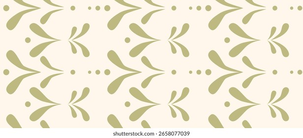 Vector seamless background. Minimalistic abstract vintage pattern. Modern monochrome ornament on light background. Perfect for textile design, screensavers, covers, cards, invitations and posters.