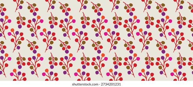 Vector seamless background. Minimalistic abstract floral pattern. Modern print. Perfect for textile design, screensavers, covers, cards, invitations and posters.