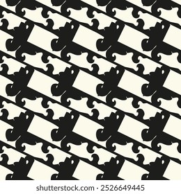 Vector seamless background. Modern, stylish texture. Repeating geometric tiles with a diagonal zigzag