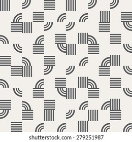 Vector seamless background. Modern stylish texture. Repeating geometric shapes. Contemporary graphic design.