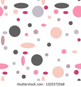 Vector seamless background with multicolored  geometric shapes