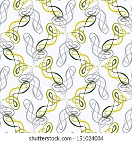 Vector seamless background ornate calligraphy design elements