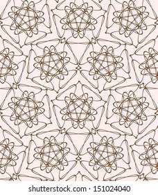 Vector seamless background ornate calligraphy design elements