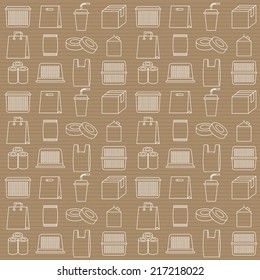 Vector seamless background. Package