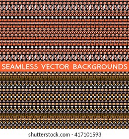 Vector seamless background, pattern tribal pattern design for Aboriginal pages, postcards, walls in ethnic style.