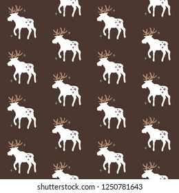 vector seamless background patterns in Scandinavian style for fabric design, wrapping paper