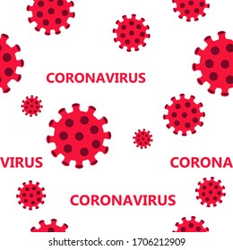 Vector Fondo transparente de los glóbulos rojos del coronavirus. Ilustración del concepto coronavirus COVID-19.