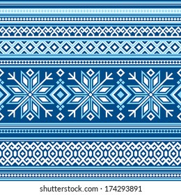 vector seamless background with Scandinavian pattern 