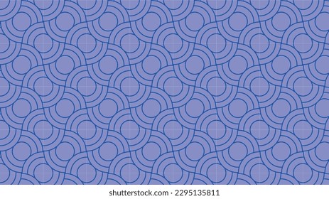 Vector seamless background in shades of blue. Circles laid out in an area. Contiguous pattern, pattern fill, geometric, circles, blue color, background. pattern, shape, packaging., Trendy effect, 3D