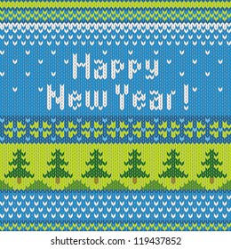 Vector seamless background with snowflakes, imitation jacquard knitting