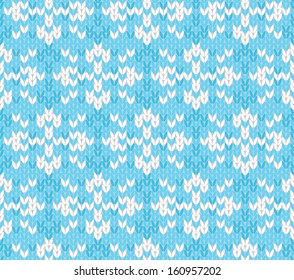 Vector seamless background with snowflakes. Imitation jacquard knitting