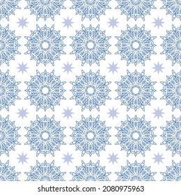 Vector seamless background with snowflakes. Merry Christmas! Happy New year!