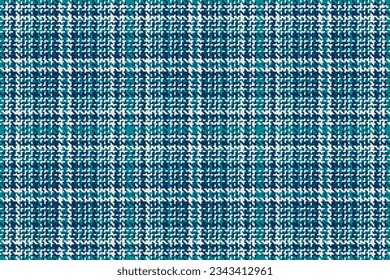 Vector de fondo transparente de tejido textil tartán con una textura de control de patrones en color cian y blanco.