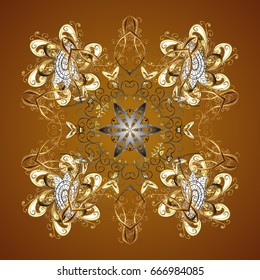 Vector seamless background. Textile print for bed linen, jacket, package design, fabric and fashion concepts. Snowflakes seamless pattern with watercolor effect. Abstract seamless snowflakes design.
