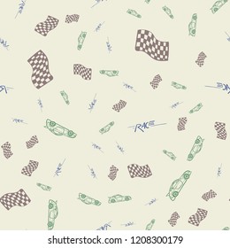 Vector seamless background for textiles and different designs for children