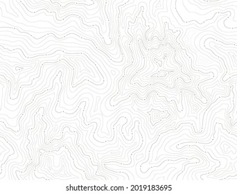 Vector seamless background with texture topographic contour line, isolines. Map. Isolated on white background. - Shutterstock ID 2019183695