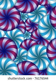 vector seamless  background with turning umbrellas, clipping mask, eps8