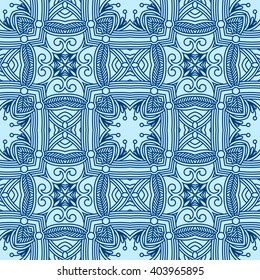 Vector seamless background with vintage filigree pattern for design, print, embroidery.