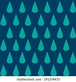 Vector seamless background with water drops 