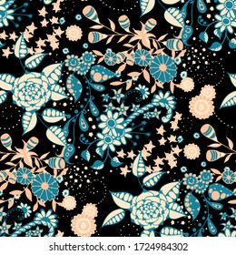 Fondo transparente vectorial con flores silvestres
