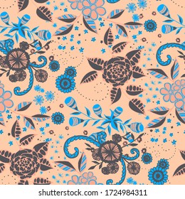 Fondo transparente vectorial con flores silvestres