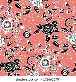 Fondo transparente vectorial con flores silvestres