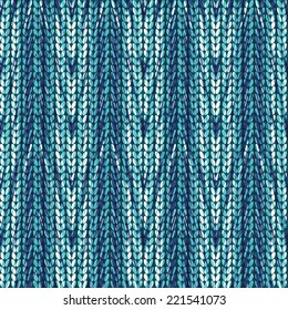 Vector seamless background with zigzag, imitation jacquard knitting 