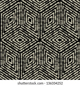Vector seamless background.Black modern texture.